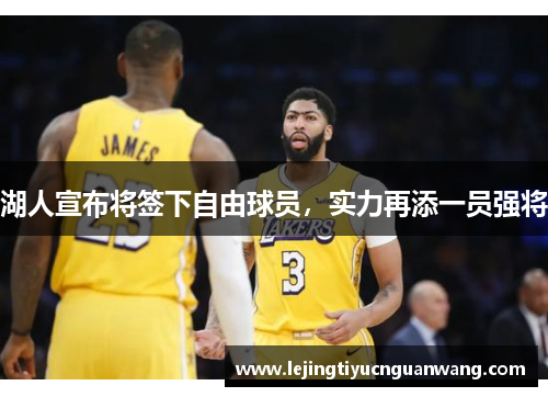 湖人宣布将签下自由球员，实力再添一员强将
